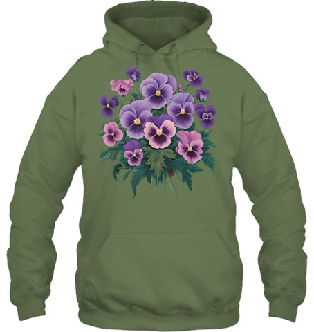 Image of Purple Floral Pansy Dementia Alzheimer's Awareness