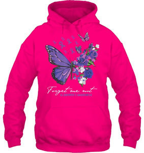 Forget me not Dementia Alzheimer Awareness Butterfly Flower