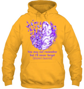 Alzheimer s awareness, Dementia gift, Purple Butterfiles T Shirt