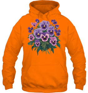 Purple Floral Pansy Dementia Alzheimer's Awareness