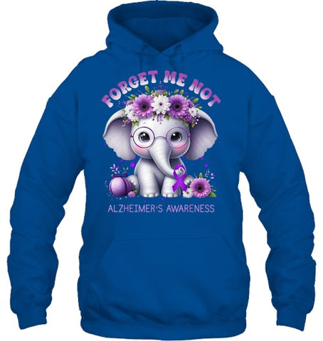 Image of Forget Me Not Alzheimer's Awareness Purple Elephant Flowers