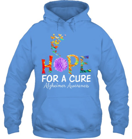 Image of Alzheimer s awareness shirt Hope for a Cure classic Gift T Shirt