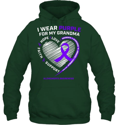 Image of Purple Alzheimers Awareness Products grandma Gifts Men Women