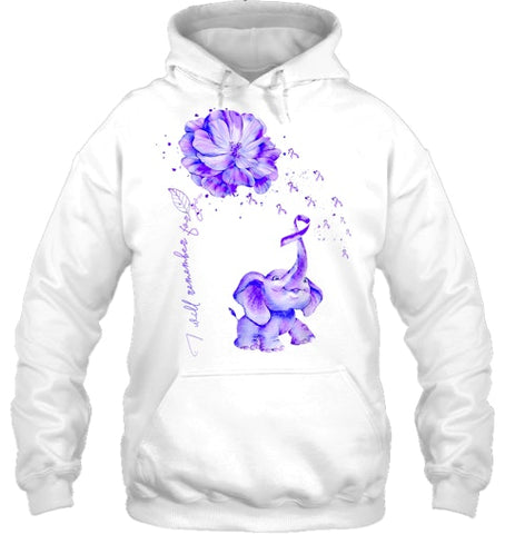 Image of I ll Remember For You Purple Elephant Alzheimer's Awareness