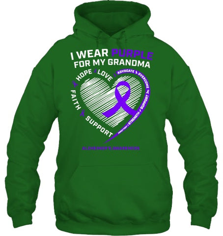 Image of Purple Alzheimers Awareness Products grandma Gifts Men Women