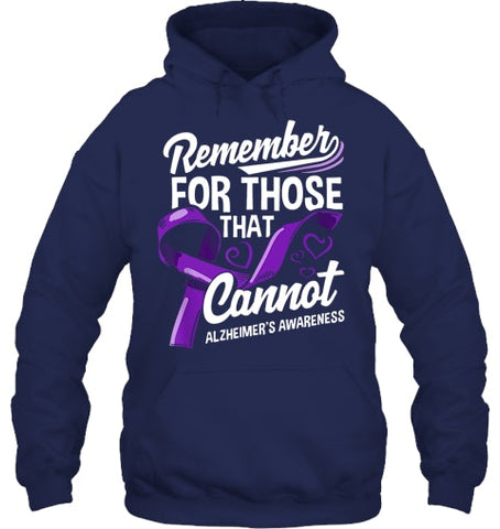 Image of Alzheimers Awareness Purple Ribbon Supporter Alzheimers T Shirt