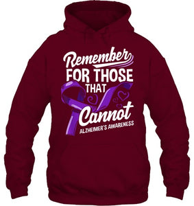 Alzheimers Awareness Purple Ribbon Supporter Alzheimers T Shirt