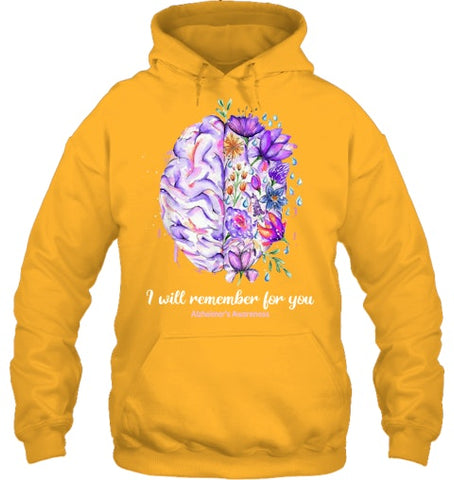 Image of I Will Remember For You Brain Alzheimer's Awareness