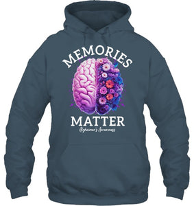 Alzheimer's Awareness Memories Matter Brain Flowers