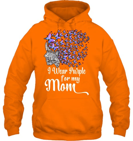 Image of I Wear Purple For My Mom Alzheimers T Shirt