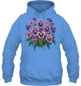 Purple Floral Pansy Dementia Alzheimer's Awareness