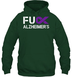 Fuck FU Alzheimer s Awareness Month Purple Ribbon Fighter T Shirt