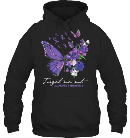 Image of Forget me not Dementia Alzheimer Awareness Butterfly Flower