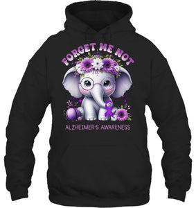 Forget Me Not Alzheimer's Awareness Purple Elephant Flowers