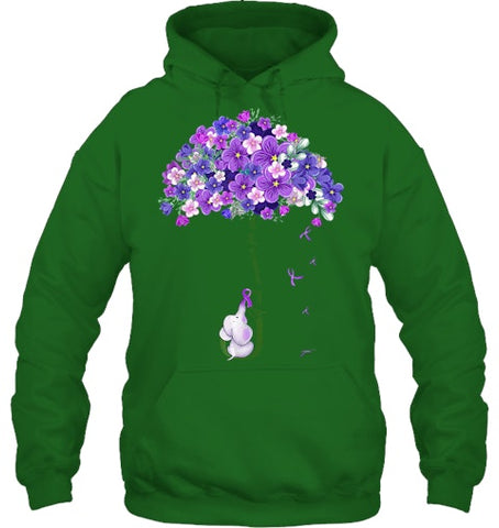 Image of Alzheimer Awareness Cute Elephant I Will Remember For You T Shirt