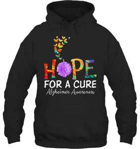 Alzheimer s awareness shirt Hope for a Cure classic Gift T Shirt