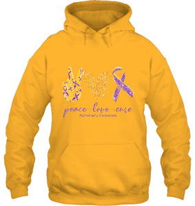 Peace Love Cure Alzheimer s Awareness T Shirt