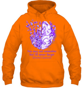 Alzheimer s awareness, Dementia gift, Purple Butterfiles T Shirt