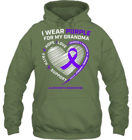 Image of Purple Alzheimers Awareness Products grandma Gifts Men Women