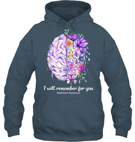 Image of I Will Remember For You Brain Alzheimer's Awareness