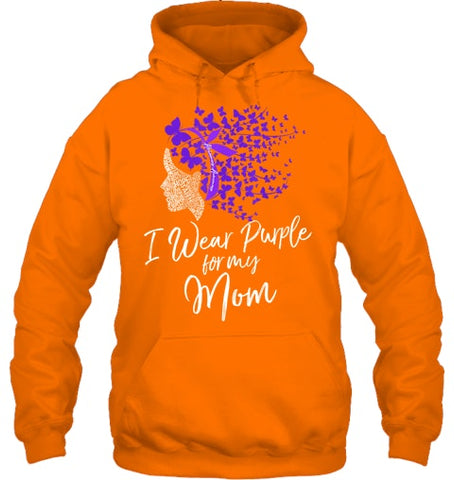 Image of I Wear Purple For My Mom Shirt Alzheimer s Awareness Gift