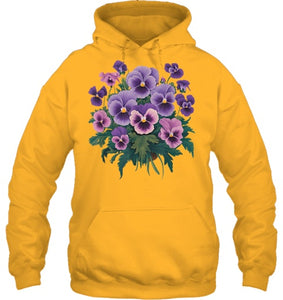 Purple Floral Pansy Dementia Alzheimer's Awareness