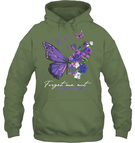 Image of Forget me not Dementia Alzheimer Awareness Butterfly Flower