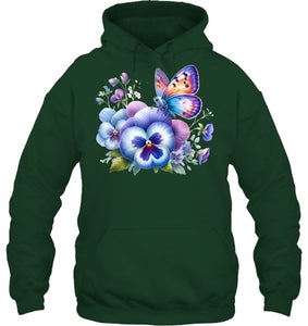 alzheimer Viola floral pansy dementi alzheimer s awareness T Shirt