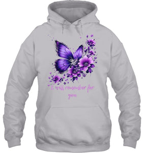 Butterfly I Will Remember For You Alzheimer's Awareness