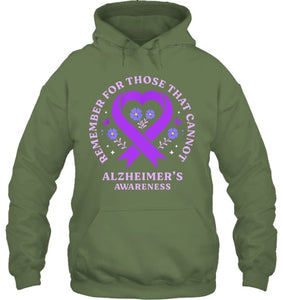 Remember For Those That Cannot Alzheimer s Awareness Ribbon T Shirt