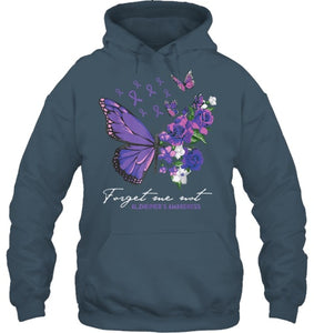 Forget me not Dementia Alzheimer Awareness Butterfly Flower