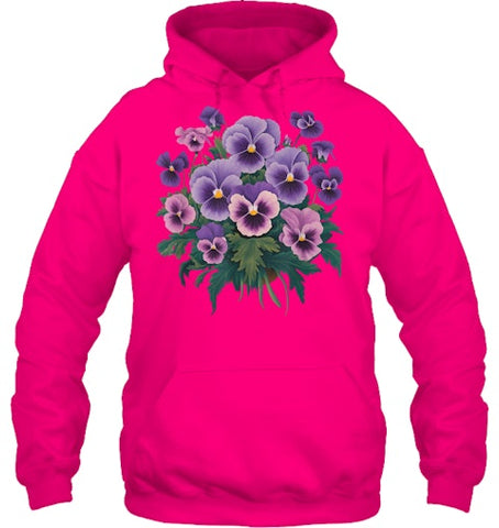 Image of Purple Floral Pansy Dementia Alzheimer's Awareness