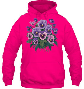 Purple Floral Pansy Dementia Alzheimer's Awareness