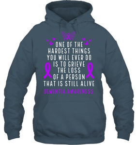 Dementia Awareness Month Butterfly Warrior Alzheimers T Shirt