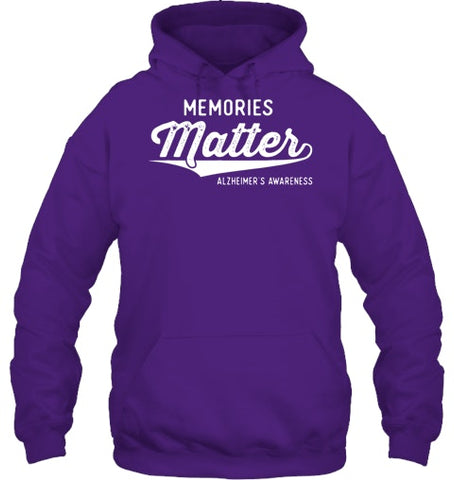 Image of Wear Purple Alzheimer s Awareness Gifts Memories Matter Gift T Shirt