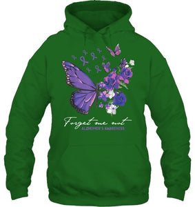 Forget me not Dementia Alzheimer Awareness Butterfly Flower