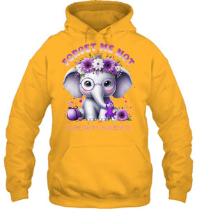 Forget Me Not Alzheimer's Awareness Purple Elephant Flowers