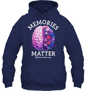 Alzheimer's Awareness Memories Matter Brain Flowers