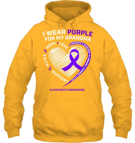 Image of Purple Alzheimers Awareness Products grandma Gifts Men Women