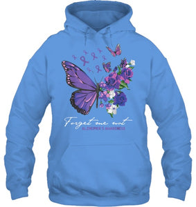 Forget me not Dementia Alzheimer Awareness Butterfly Flower