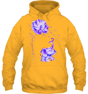 I ll Remember For You Purple Elephant Alzheimer s Awareness T Shirt