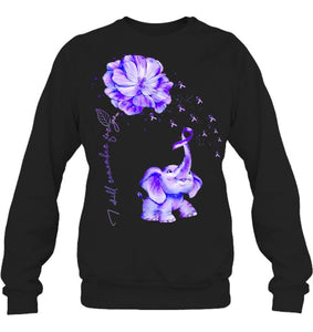 I ll Remember For You Purple Elephant Alzheimer s Awareness T Shirt