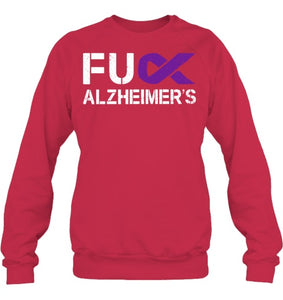 Fuck FU Alzheimer s Awareness Month Purple Ribbon Fighter T Shirt