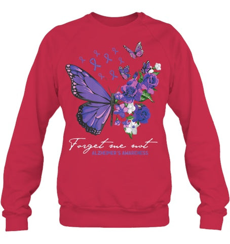 Image of Forget me not Dementia Alzheimer Awareness Butterfly Flower