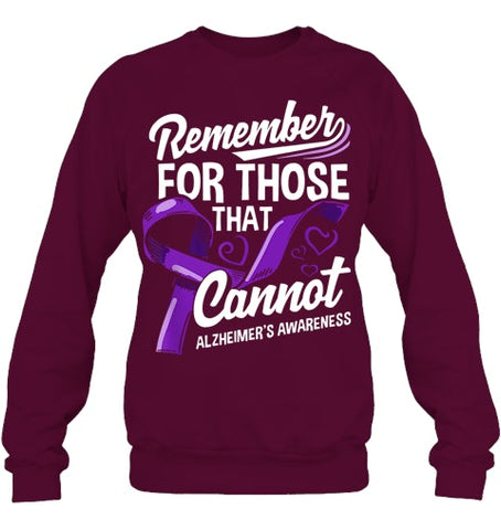 Image of Alzheimers Awareness Purple Ribbon Supporter Alzheimers T Shirt