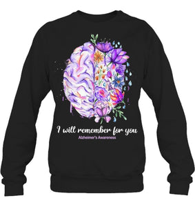 I Will Remember For You Brain Alzheimer's Awareness