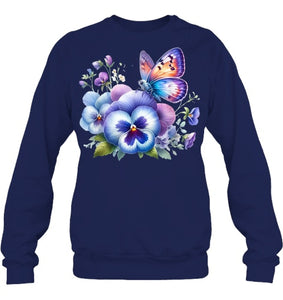 alzheimer Viola floral pansy dementi alzheimer s awareness T Shirt