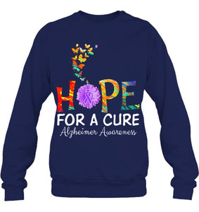 Alzheimer s awareness shirt Hope for a Cure classic Gift T Shirt