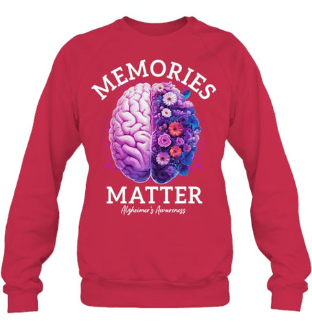 Image of Alzheimer's Awareness Memories Matter Brain Flowers