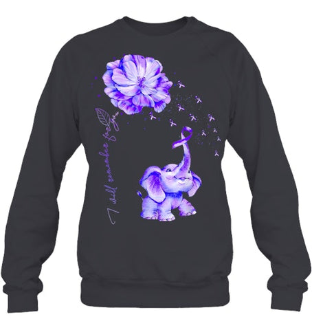 Image of I ll Remember For You Purple Elephant Alzheimer's Awareness